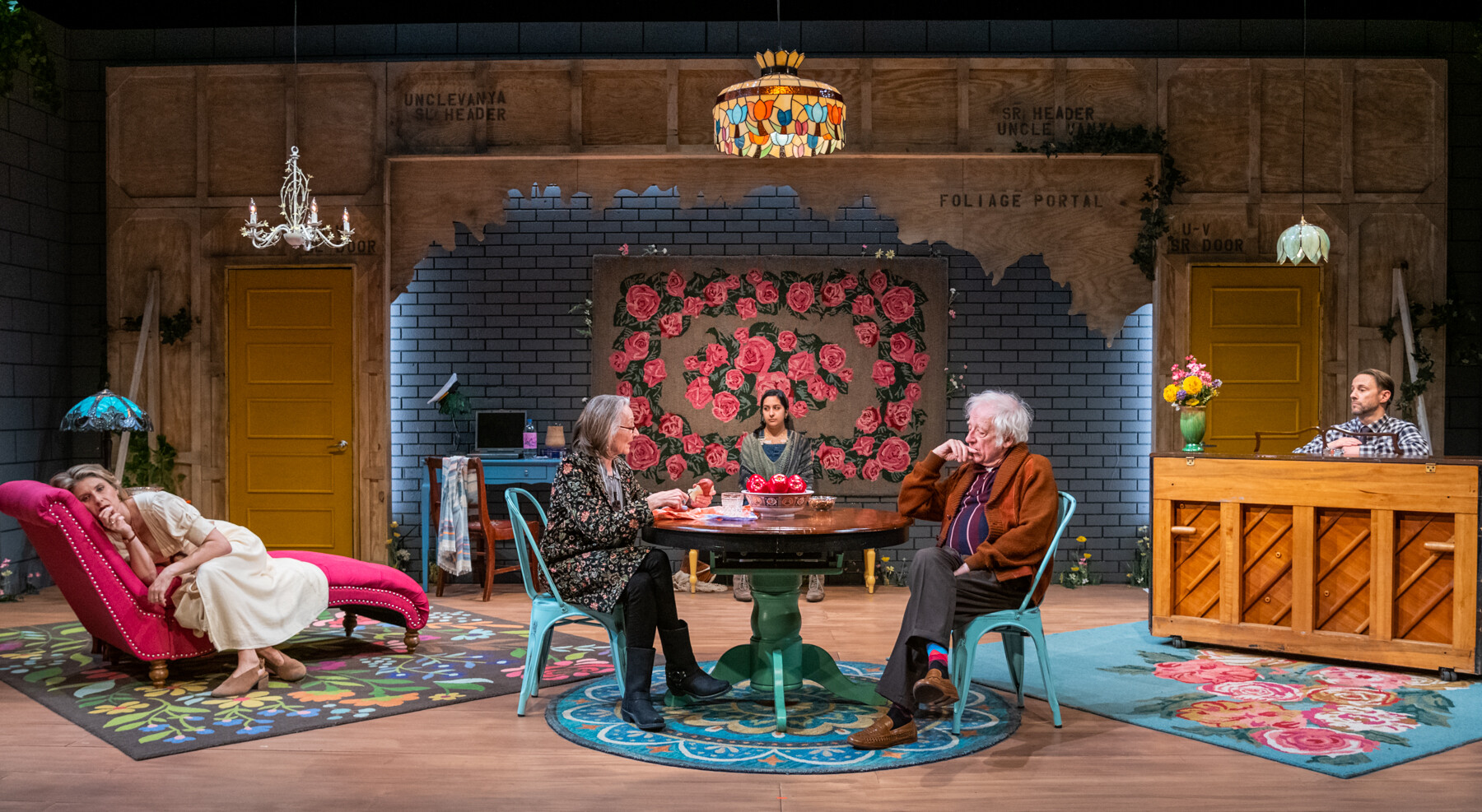 "Life Sucks" by Aaron Posner (2019, Wheelhouse Theater Company), Set by Brittany Vasta, Photo by Russ Rowland
